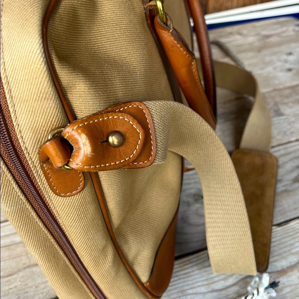 Vintage Ghurka No 105 Madison Canvas Leather Briefcase Messenger USA Rare - Picture 15 of 17